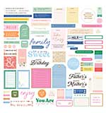 Spellbinders Breakfast in Bed Cardstock Die Cut Ephemera Sentiments