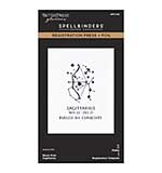 Spellbinders Block Print Zodiacs Registration Press + Foil Plate Sagittarius