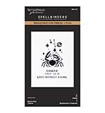 Spellbinders Block Print Zodiacs Registration Press + Foil Plate Cancer