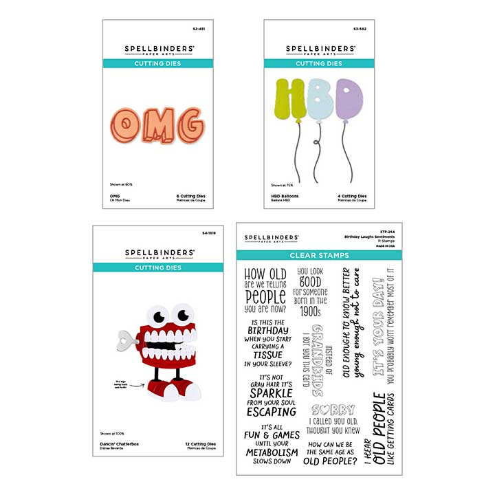 Spellbinders Aged to Perfection Dies and Stamp Bundle
