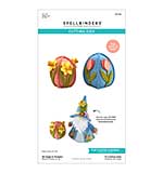 Spellbinders 3D Felt Décor Etched Dies Spring Eggs and Flowers