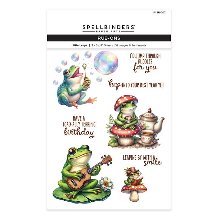 Spellbinders Simply Made 2.0 Rub-On Sheets Little Leaps