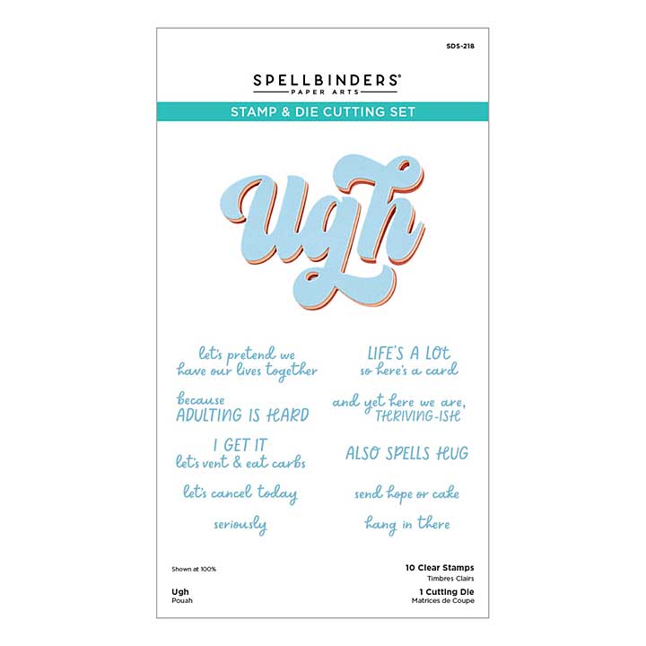 Spellbinders This Is Life Clear Stamp and Die Set Ugh
