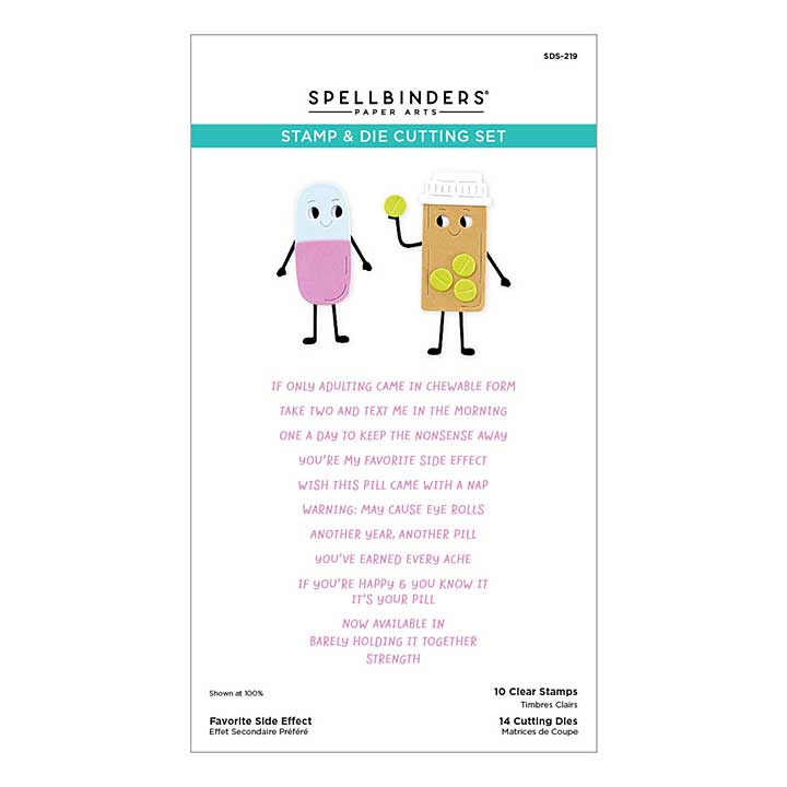 Spellbinders This Is Life Clear Stamp and Die Set Favorite Side Effect
