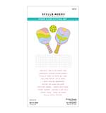 Spellbinders This Is Life Clear Stamp and Die Set Born to Dink
