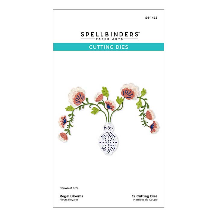 Spellbinders Regal Reflections Etched Dies Regal Blooms