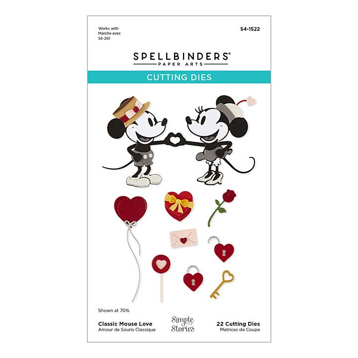 Spellbinders Classic Mouse Love Etched Dies