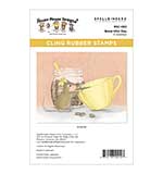 Spellbinders House-Mouse Heart and Soul Cling Rubber Stamps Brew-tiful Day