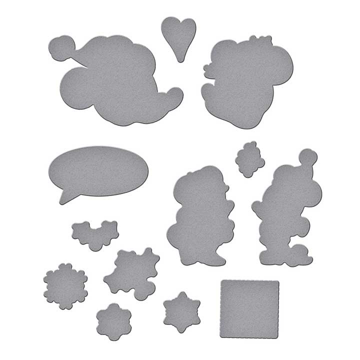 Spellbinders Say Cheese Classic Mouse Christmas Etched Dies