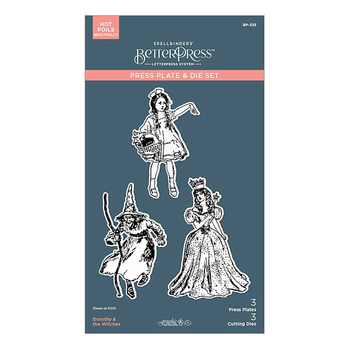 Spellbinders Wonder of Oz BetterPress Plate and Die Set Dorothy and the Witches