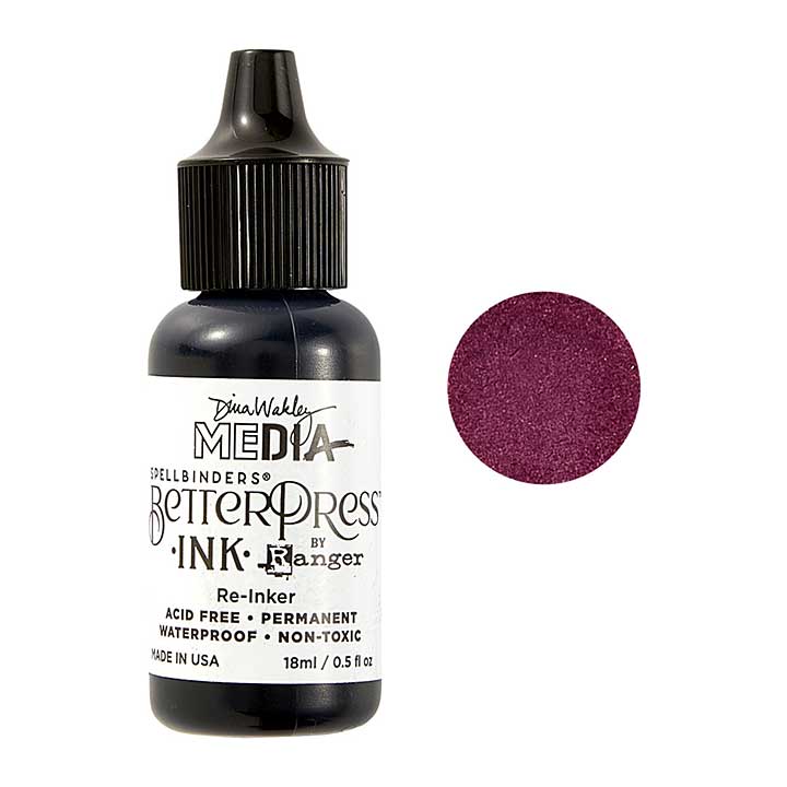 Spellbinders BetterPress Ink Reinker Eggplant
