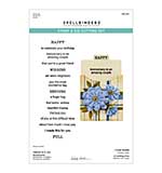 Spellbinders Tabbed Classics Clear Stamp and Die Set Tabbed In and Out Sentiments