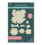 Spellbinders Tabbed Classics 3D Emboss and Cut Folder Thank You Bouquet