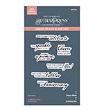 Spellbinders Happier Hour BetterPress Plate and Die Set A Special Toast Sentiments