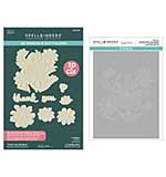 Spellbinders Tabbed Classics 3D Folder and Stencil Bundle Thank You Bouquet