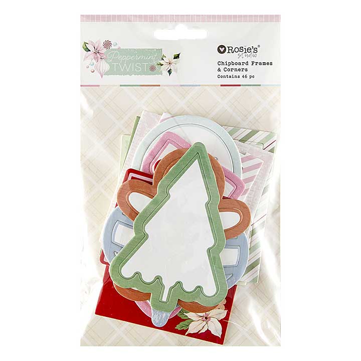 Spellbinders Peppermint Twist Chipboard Frames and Corners