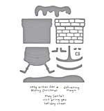 Spellbinders Merry Mischief Clear Stamp and Die Set Chimney Caper