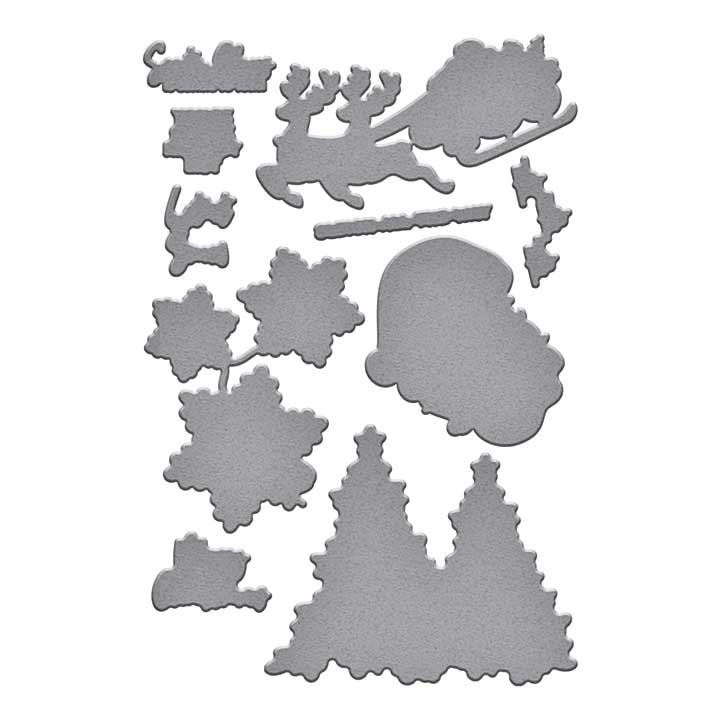 Spellbinders Ho Ho Ho Etched Dies