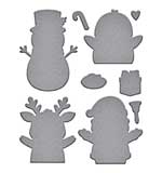 Spellbinders Christmas Hugs Etched Dies