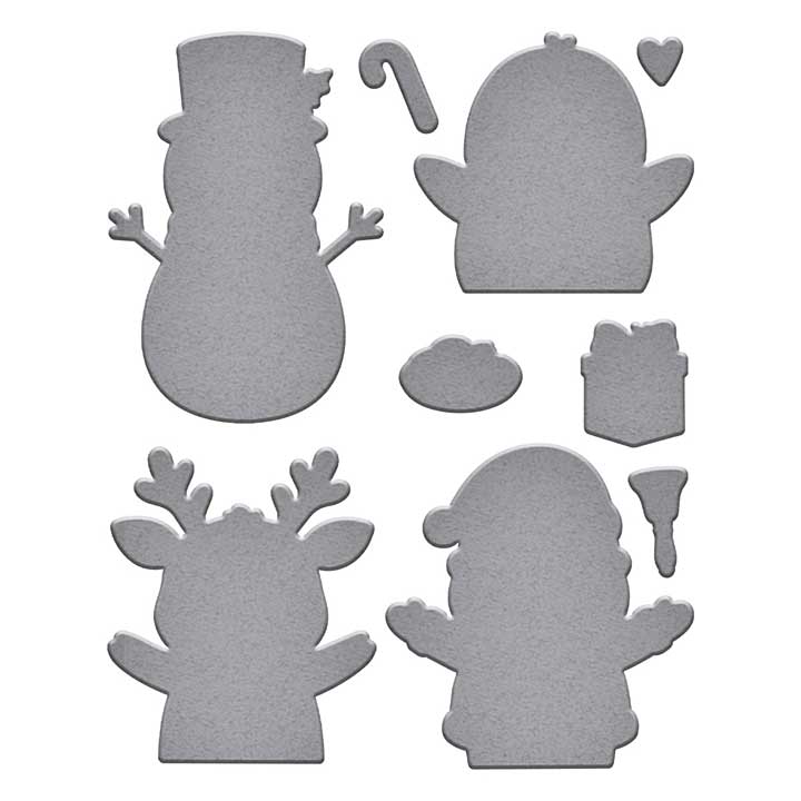 Spellbinders Christmas Hugs Etched Dies