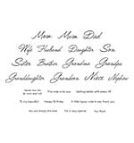 Spellbinders Bibis Musical Notes Clear Stamp Set Family Musical Mix Greetings