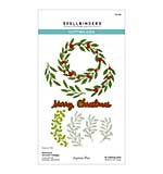 Spellbinders Texture and Foliage Etched Dies Seasonal Wreath Foliage