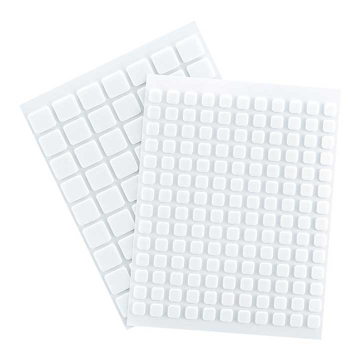 Spellbinders Self-Adhesive Foam Squares Mix 1mm White (217pcs)