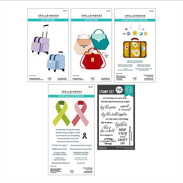 Spellbinders We All Have Baggage I Want It All Bundle! + Class Kit by Sheri Ballantyne
