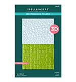 Spellbinders Shiny New Day 3D Embossing Folder Suds and Buds by Spellbinders