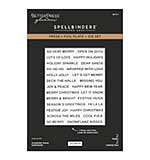 Spellbinders Snowflake Kisses Sentiments Press plus Foil Plate and Die Set by Lisa Horton