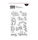 Spellbinders Hero Arts Swingin Christmas Stamp Set