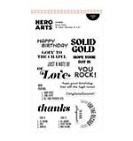 Spellbinders Hero Arts Solid Gold Stamp Set