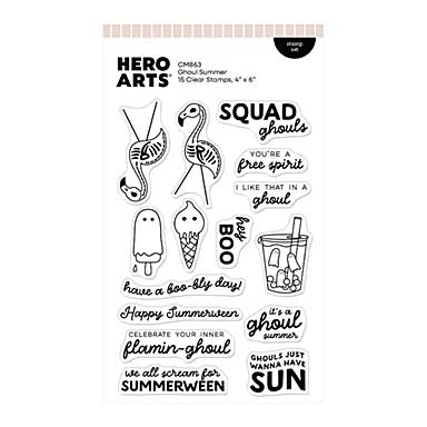 Spellbinders Hero Arts Ghoul Summer Stamp Set
