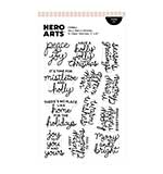 Spellbinders Hero Arts Very Merry Wishes Stamp Set
