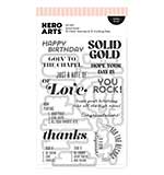Spellbinders Hero Arts Solid Gold Stamp and Cut