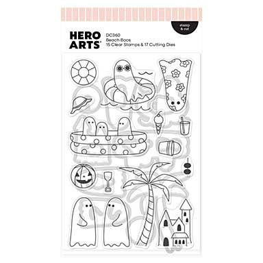 Spellbinders Hero Arts Beach Boos Stamp and Cut