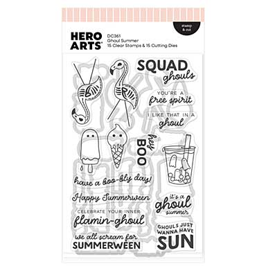 Spellbinders Hero Arts Ghoul Summer Stamp and Cut