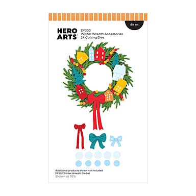 Spellbinders Hero Arts Winter Wreath Accessories Die Set