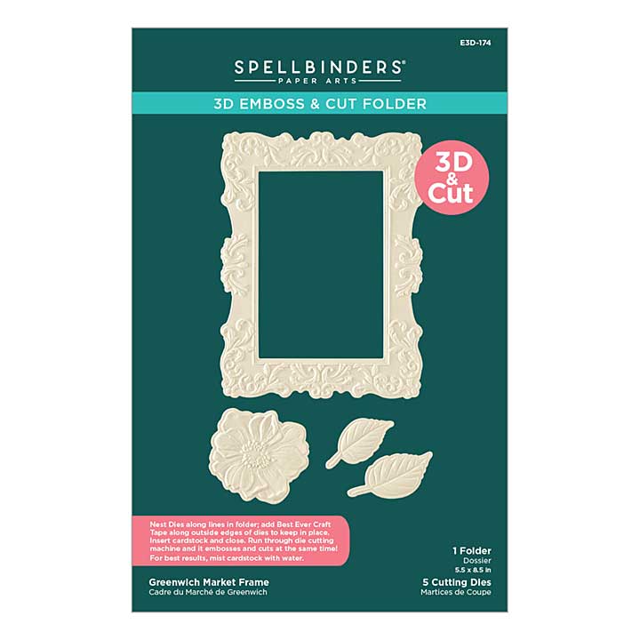 Spellbinders Greenwich Market Frame 3D Emboss and Cut Folder