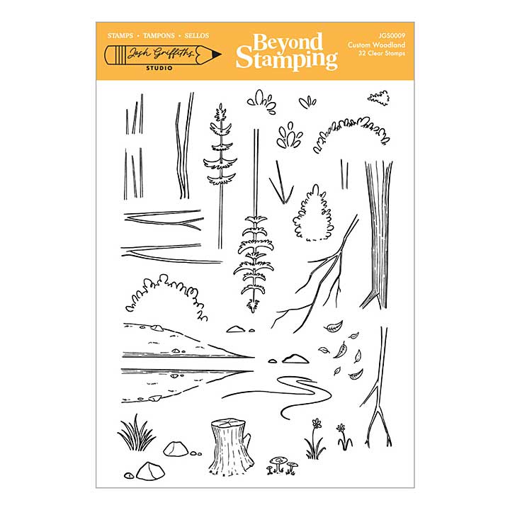 Spellbinders Beyond Stamping Custom Woodland Clear Stamp Set by Josh Griffiths Studio