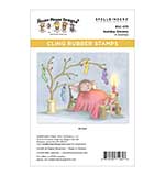 Spellbinders House-Mouse Holiday Dreams Cling Rubber Stamp Set