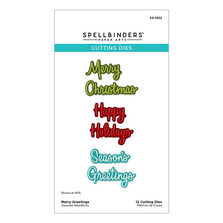 Spellbinders Merry Greetings Etched Dies