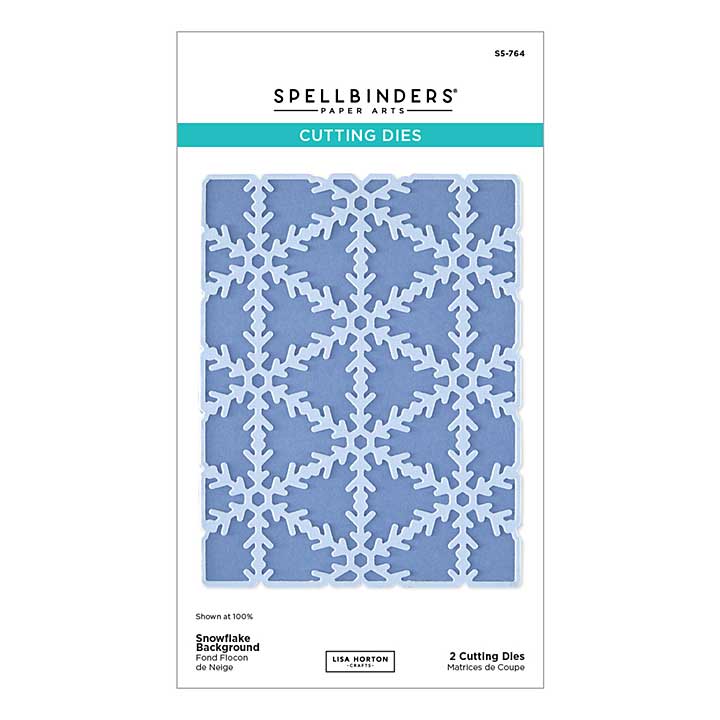 Spellbinders Snowflake Background Etched Dies by Lisa Horton