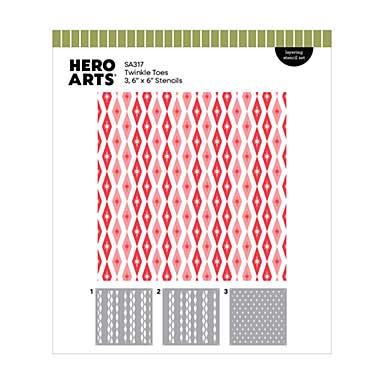 Spellbinders Hero Arts Twinkle Toes Layering Stencils