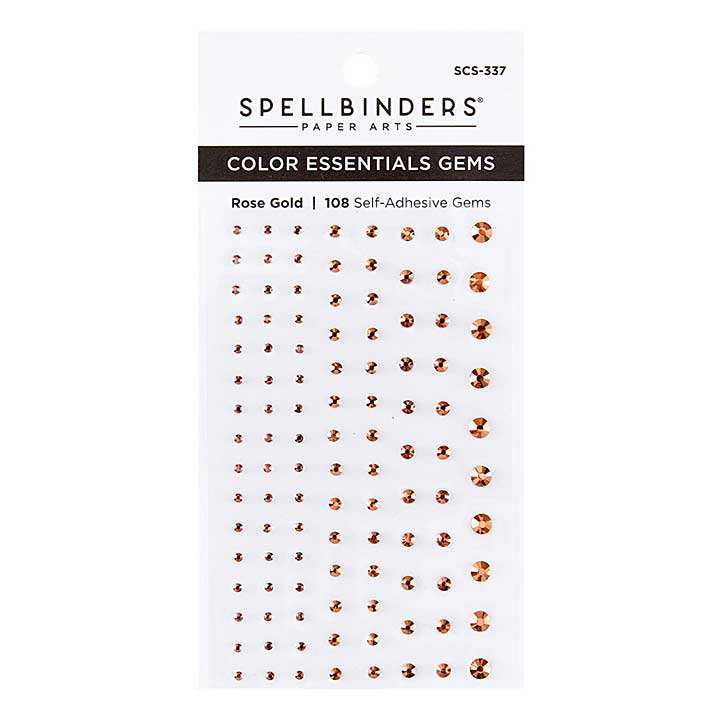 Spellbinders Rose Gold Color Essentials Gems