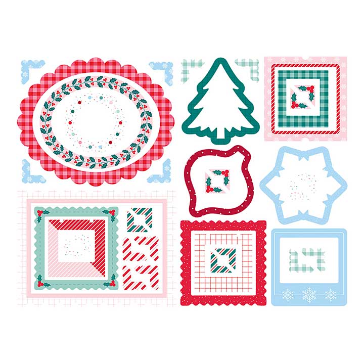 Spellbinders Dear Santa Chipboard Frames and Corners