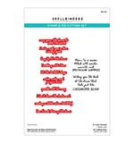 Spellbinders Spectacular Holiday Sentiments Stamp and Die Set