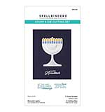 Spellbinders Menorah Lights Stamp and Die Set
