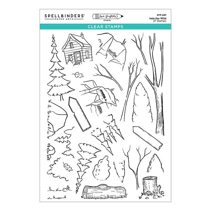 Spellbinders Into the Wild Clear Stamp Set by Josh Griffiths Studio