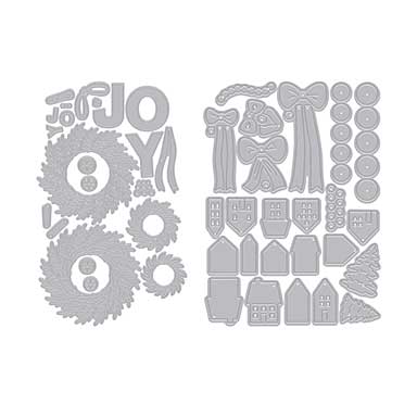 Spellbinders Hero Arts Winter Wreath Bundle